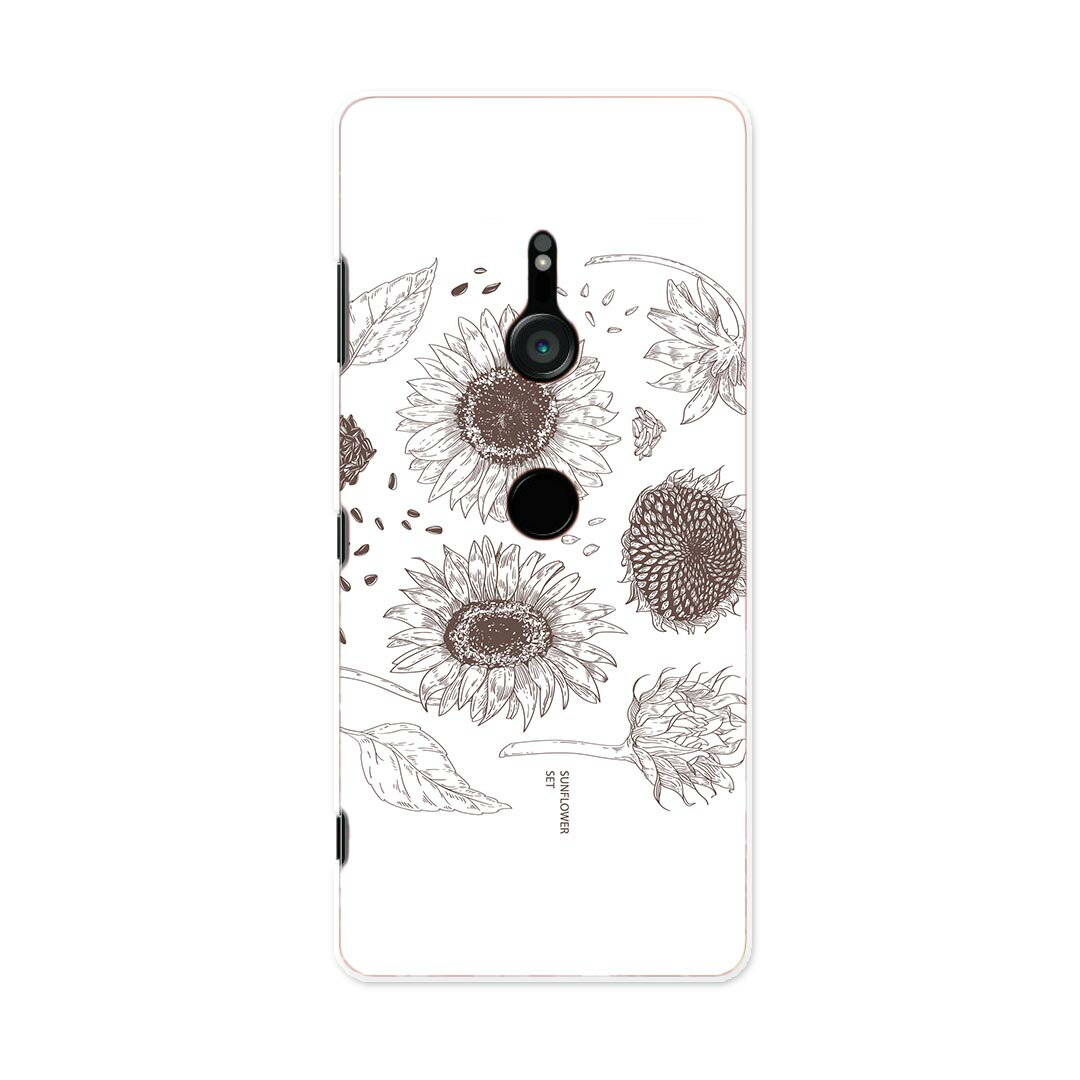 SO-01L Xperia XZ3 エクスペリア エックスゼットスリー so01l docomo ドコモ スマホ カバー ケース スマホケース スマホカバー PC ハードケース 016123 ひまわり　植物
