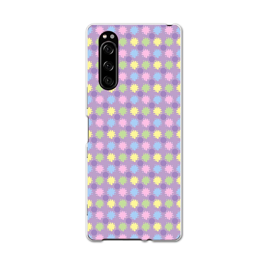 SO-01M Xperia 5 エクスペリア ファイブ so01m docomo ドコモ スマホ カバー 全機種対応 あり ケース スマホケース スマホカバー TPU ソフトケース 000114 ドット 水玉 カラフル