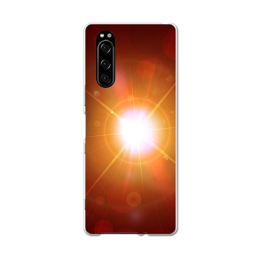 SO-01M Xperia 5 エクスペリア ファイブ so01m docomo ドコモ スマホ カバー 全機種対応 あり ケース スマホケース スマホカバー TPU ソフトケース 001887 シンプル　オレンジ