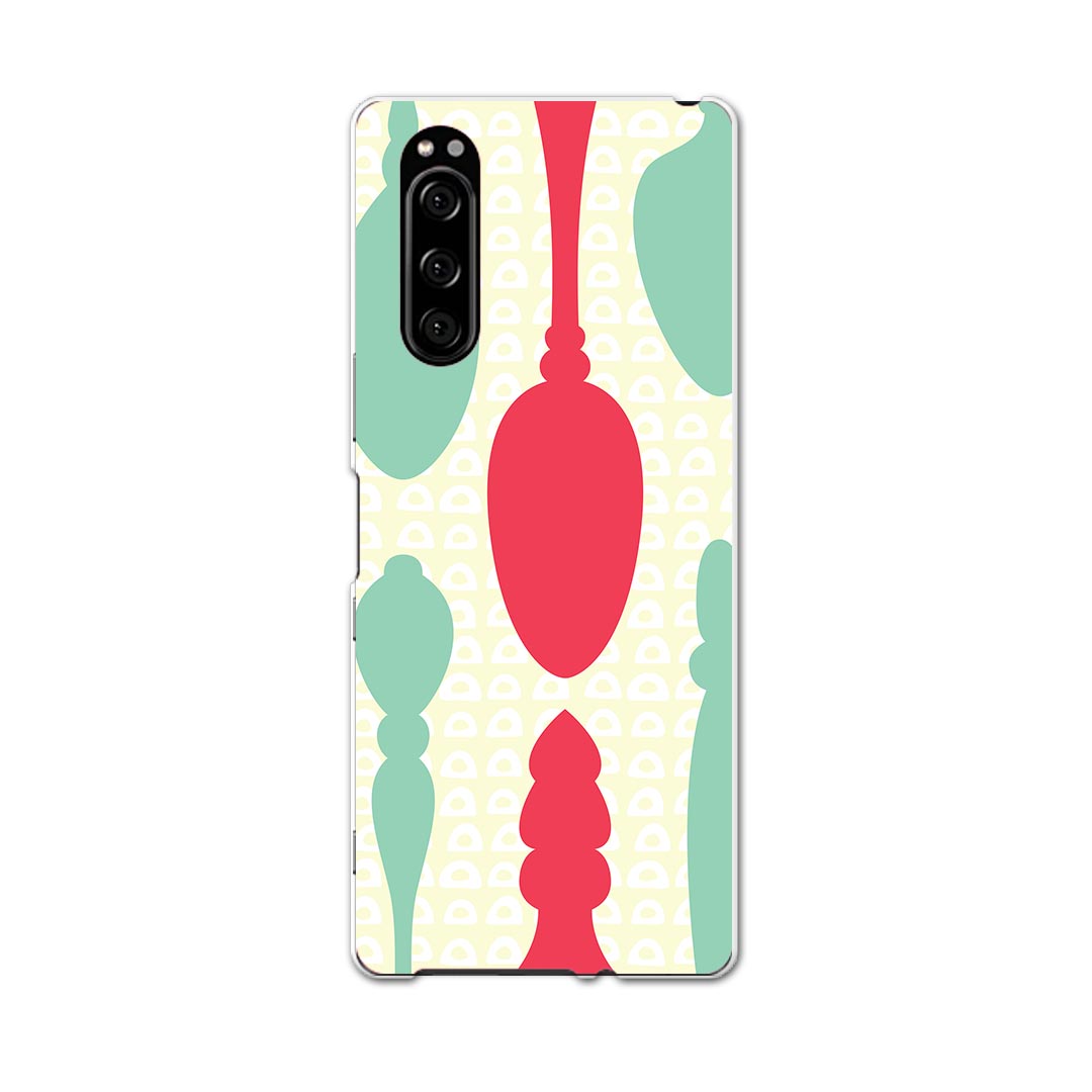 SO-01M Xperia 5 エクスペリア ファイブ so01m docomo ドコモ スマホ カバー 全機種対応 あり ケース スマホケース スマホカバー TPU ソフトケース 006459 スプーン　カラフル