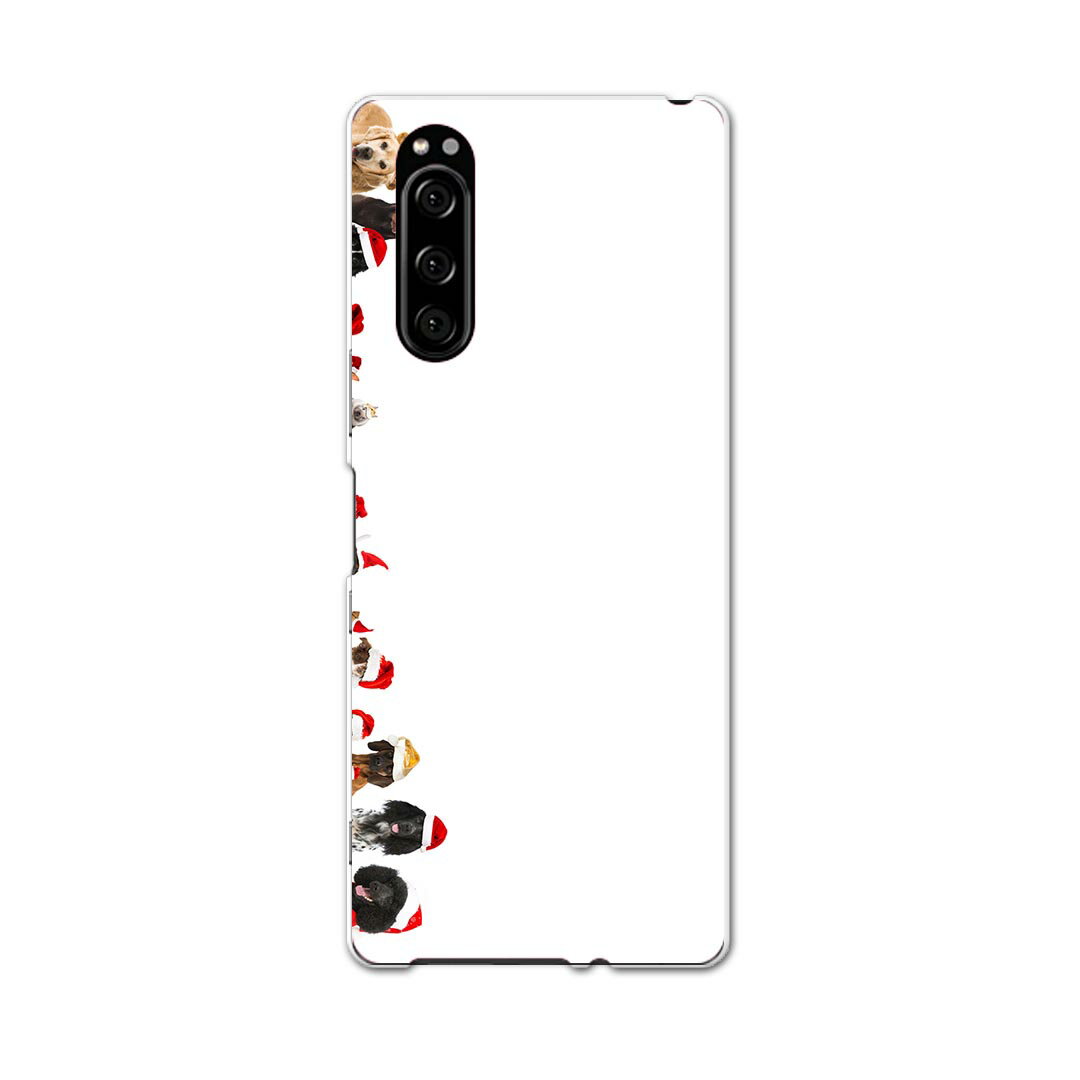 SO-01M Xperia 5 エクスペリア ファイブ so01m docomo ドコモ スマホ カバー 全機種対応 あり ケース スマホケース スマホカバー TPU ソフトケース 009931 クリスマス 動物 犬 猫