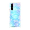SO-01M Xperia 5 エクスペリア ファイブ so01m docomo ドコモ スマホ カバー 全機種対応 あり ケース スマホケース スマホカバー TPU ソフトケース 010239 キラキラ 青 しゃぼん玉