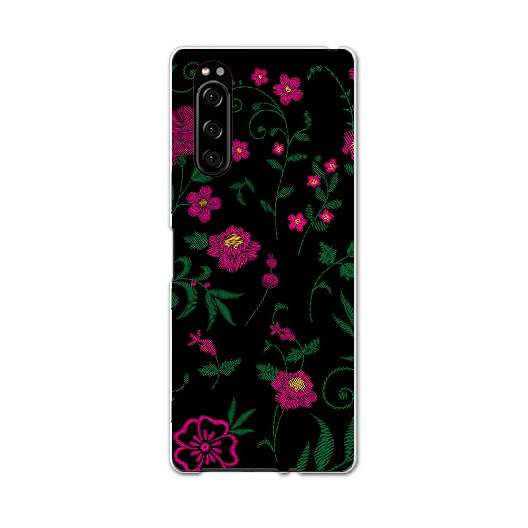 SOV41 Xperia 5 エクスぺリア ファイブ xperia5 sov41 au エーユー スマホ カバー 全機種対応 あり ケース スマホケース スマホカバー TPU ソフトケース 015886 花 ピンク flower