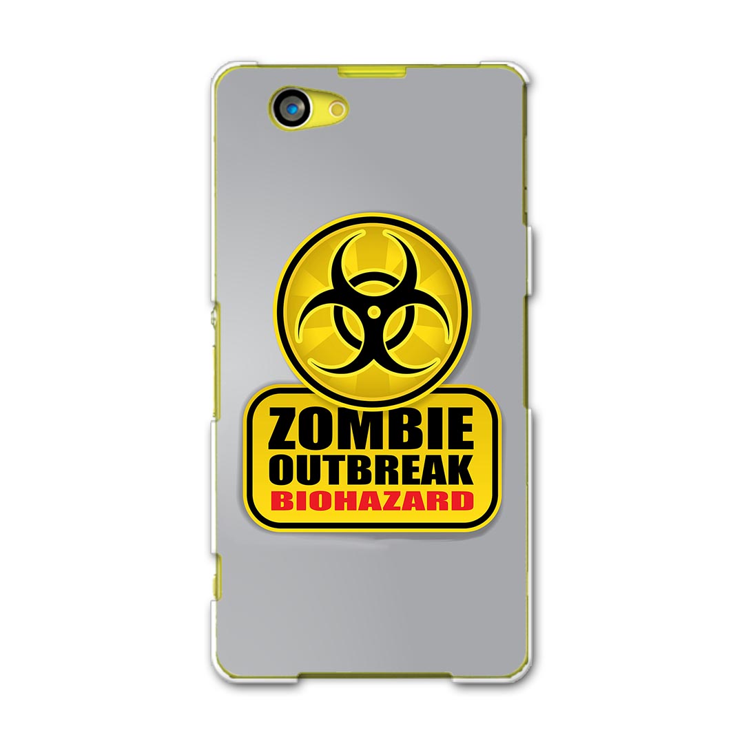 SO-02F XPERIA Z1 f エクスペリア so02f docomo ドコモ スマホ カバー ケース スマホケース スマホカバー PC ハードケース 標識 ゾンビ バイオハザード ユニーク 001180