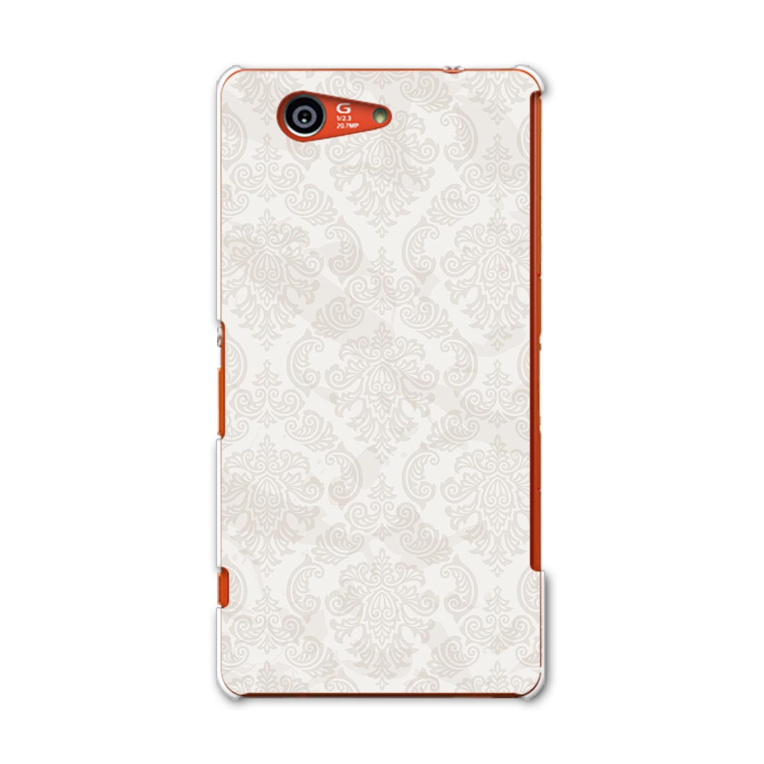 SO-02G Xperia Z3　compact エクスペリア so02g docomo ドコモ スマホ カバー ケース スマホケース スマホカバー TPU ソフトケース ダマスク　模様 その他 000766