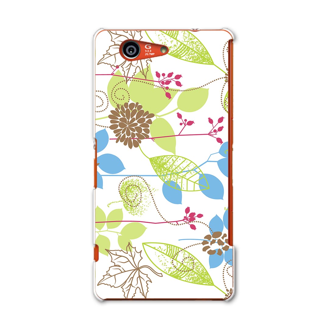 SO-02G Xperia Z3　compact エクスペリア so02g docomo ドコモ スマホ カバー ケース スマホケース スマホカバー TPU ソフトケース 花　植物 フラワー 001306