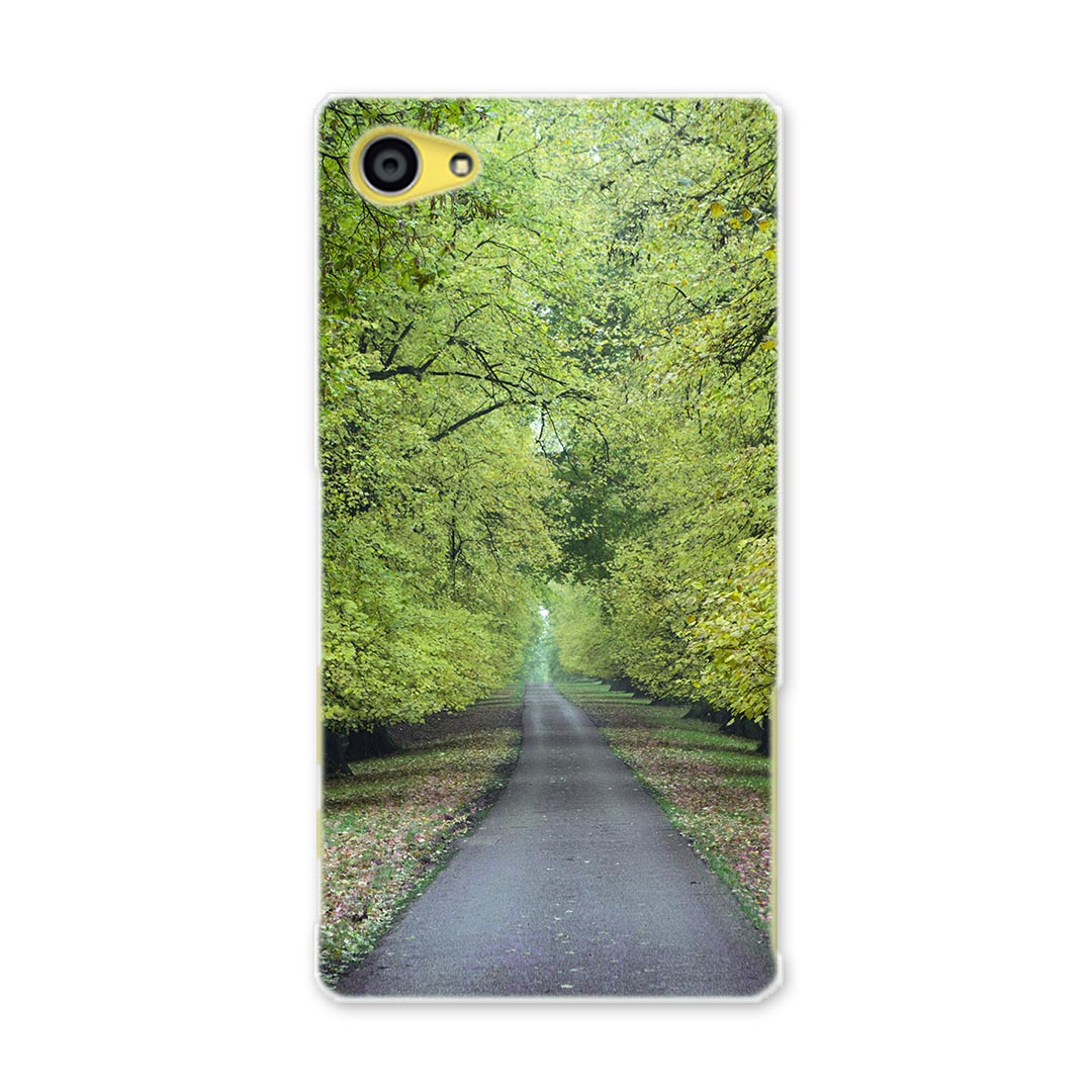SO-02H Xperia Z5 compact エクスペリア z5 コンパクト so02h docomo ドコモ スマホ カバー ケース スマホケース スマホカバー PC ハードケース 写真 並木道 写真・風景 005917(2.0)