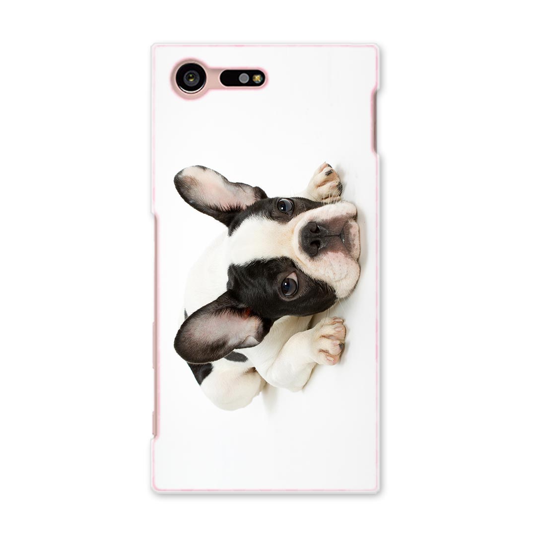 SO-02J Xperia Z compact エクスペリア so02j docomo ドコモ スマホ カバー ケース スマホケース スマホカバー PC ハードケース 犬 フレンチブルドック アニマル 000889