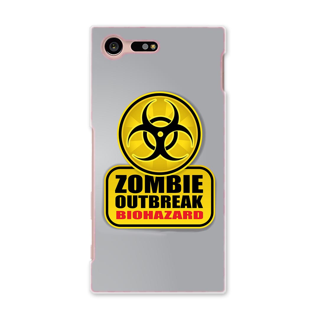 SO-02J Xperia Z compact エクスペリア so02j docomo ドコモ スマホ カバー ケース スマホケース スマホカバー PC ハードケース 標識 ゾンビ バイオハザード ユニーク 001180