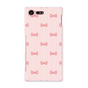 SO-02J Xperia Z compact エクスペリア so02j docomo ドコモ スマホ カバー ケース スマホケース スマホカバー PC ハードケース リボン ピンク ガーリー チェック・ボーダー 005289