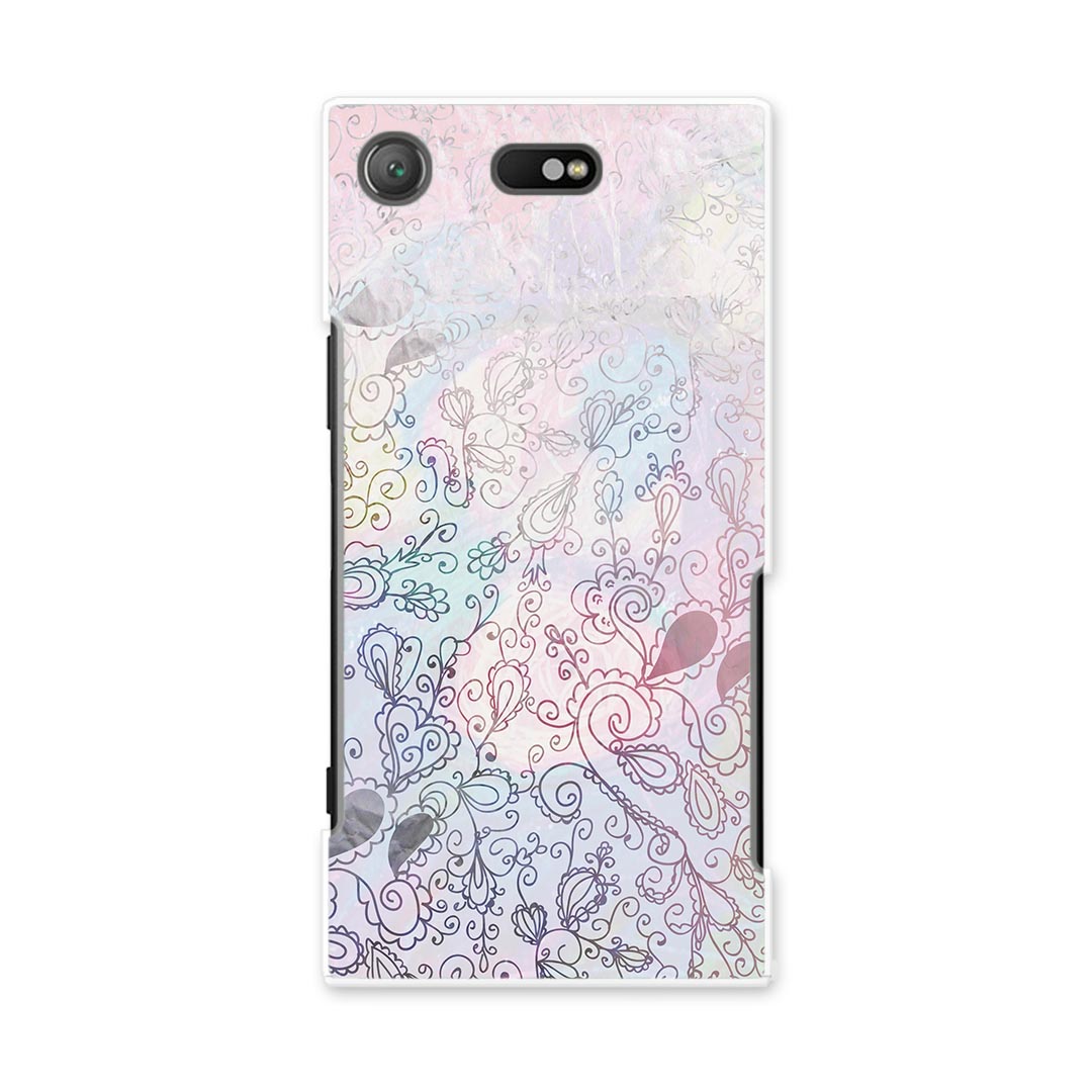 SO-02K XPERIA XZ1 Compact エクスペリア so02k docomo ドコモ スマホ カバー スマホケース スマホカバー PC ハードケース アジアン 模様 パステル 010338
