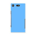 SO-02K XPERIA XZ1 Compact エクスペリア so02k docomo ドコモ スマホ カバー スマホケース スマホカバー PC ハードケース 水色 単色 シンプル 012242