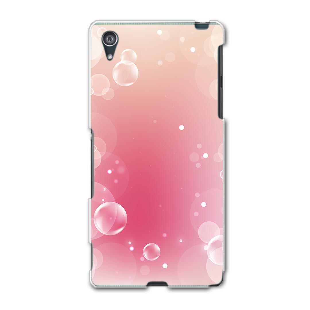 SO-03F Xperia Z2 エクスペリア so03f docomo ドコモ スマホ カバー ケース スマホケース スマホカバー TPU ソフトケース ピンク　しゃぼん玉 ラグジュアリー 002022