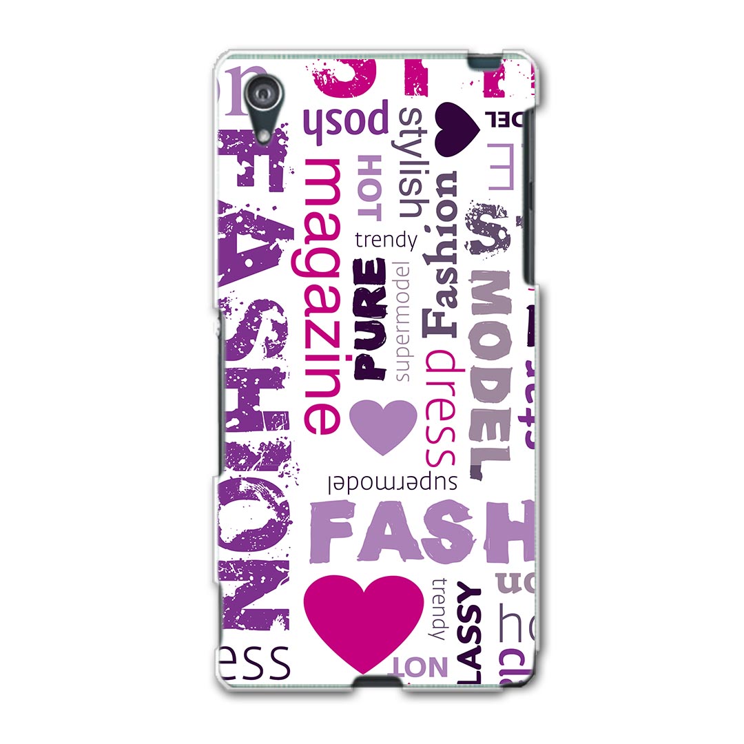 SO-03F Xperia Z2 エクスペリア so03f docomo ドコモ スマホ カバー ケース スマホケース スマホカバー TPU ソフトケース 英語　文字　紫 ラグジュアリー クール 004139