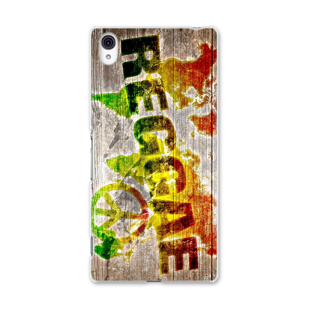 SO-03G Xperia Z4 エクスペリア so03g docomo ドコモ スマホ カバー スマホケース スマホカバー TPU ソフトケース レゲエ ラスタカラー ピース その他 000144