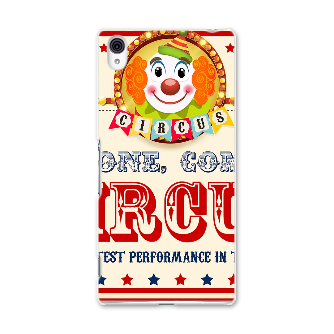 SO-03G Xperia Z4 エクスペリア so03g docomo ドコモ スマホ カバー スマホケース スマホカバー TPU ソフトケース サーカス 英語 文字 ユニーク 006977