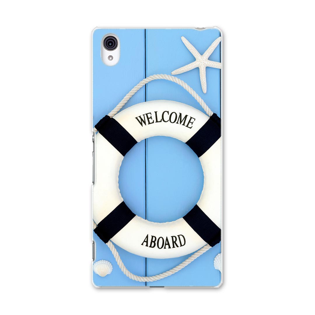 SO-03G Xperia Z4 エクスペリア so03g docomo ドコモ スマホ カバー スマホケース スマホカバー TPU ソフトケース 水色 ヒトデ 浮き輪 その他 007502