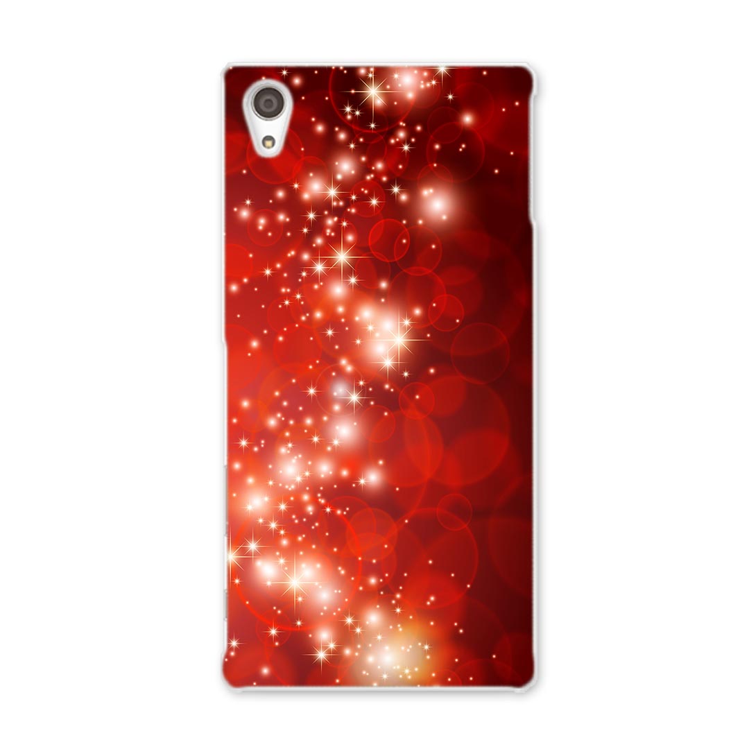 SO-03H Xperia Z5 premium エクスペリア プレミアム so03h docomo ドコモ スマホ カバー スマホケース スマホカバー TPU ソフトケース 赤 キラキラ 水玉 ラグジュアリー 000240