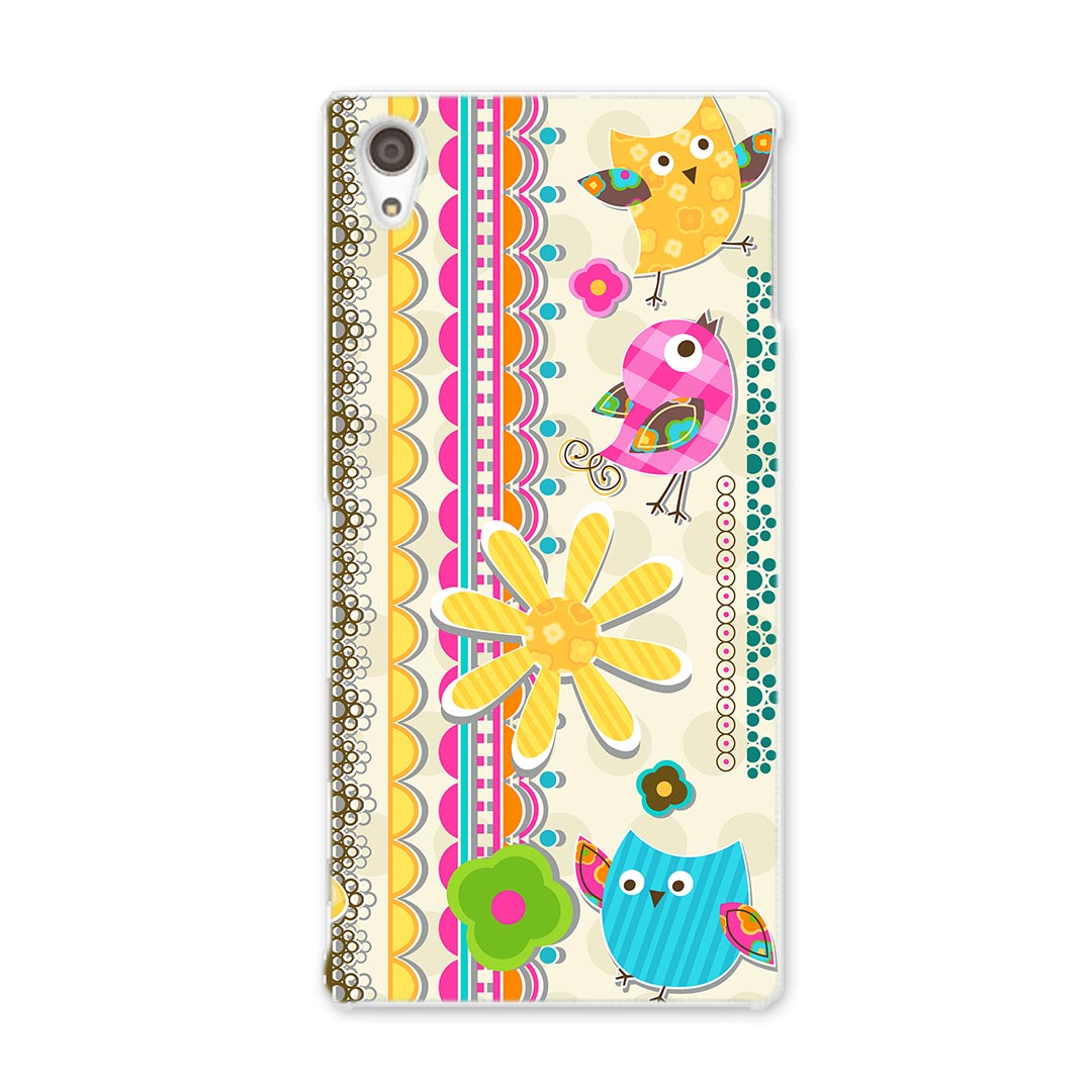 SO-03H Xperia Z5 premium エクスペリア プレミアム so03h docomo ドコモ スマホ カバー スマホケース スマホカバー TPU ソフトケース 鳥 動物 カラフル その他 ユニーク チェック・ボーダー 003498