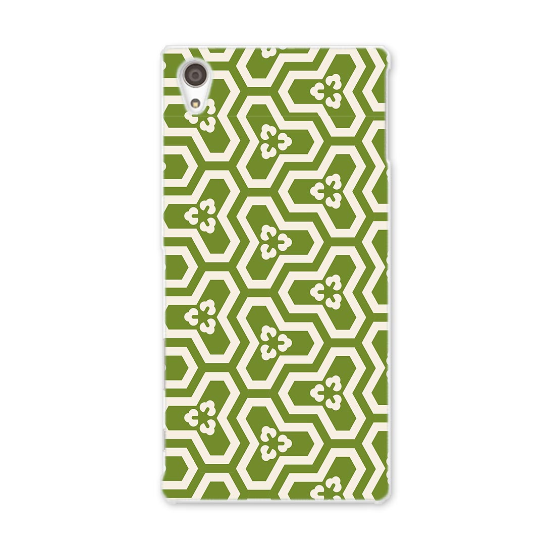 Mobile Phone Cases - SO-03H Xperia Z5 premium エクスペリア プレミアム so03h docomo ドコモ スマホ カバー スマホケース スマホカバー TPU ソフトケース 和風 和柄 緑 チェック・ボーダー 003764
