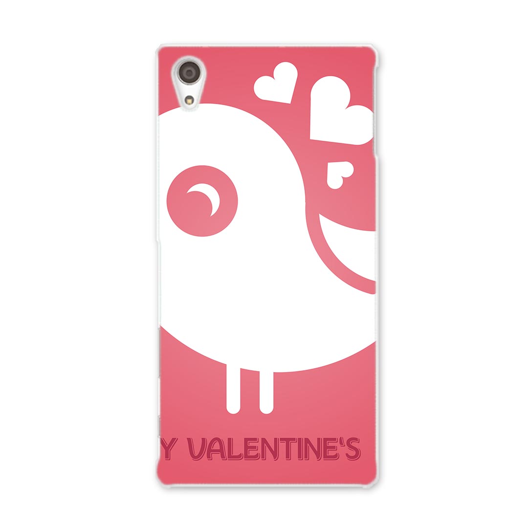 SO-03H Xperia Z5 premium エクスペリア so03h docomo ドコモ スマホ カバー スマホケース スマホカバー PC ハードケース 鳥 ハート アニマル 006415(2)
