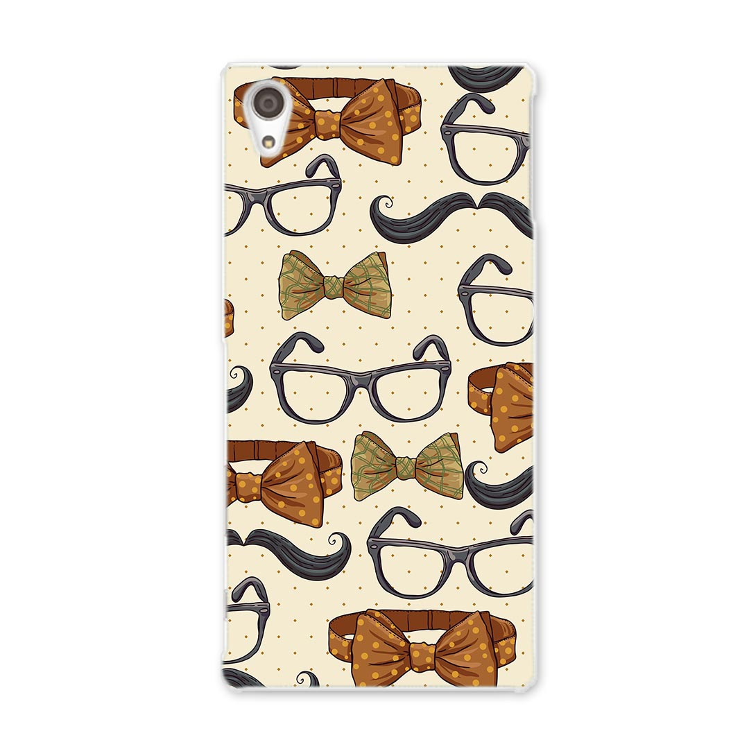 SO-03H Xperia Z5 premium エクスペリア プレミアム so03h docomo ドコモ スマホ カバー スマホケース スマホカバー TPU ソフトケース 眼鏡 蝶ネクタイ ユニーク 006795