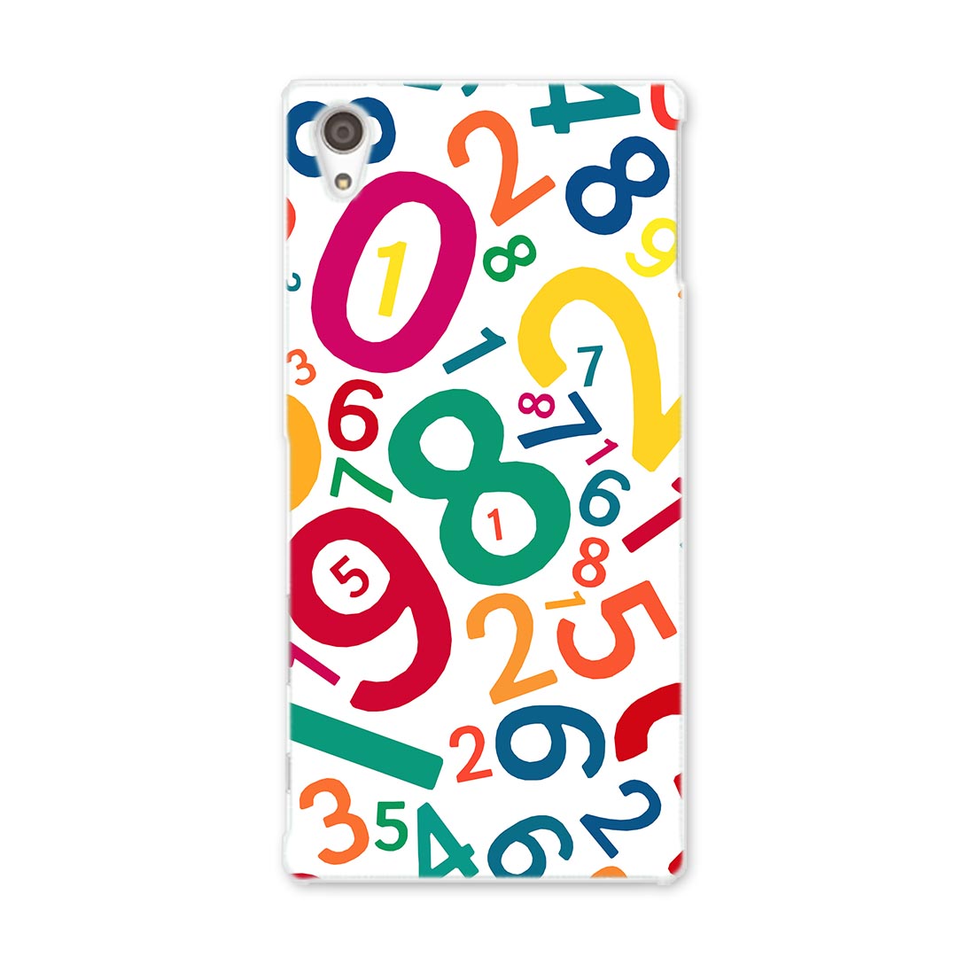 乐天商城 - SO-03H Xperia Z5 premium エクスペリア プレミアム so03h docomo ドコモ スマホ カバー スマホケース スマホカバー TPU ソフトケース 数字 カラフル 文字 模様 その他 007389
