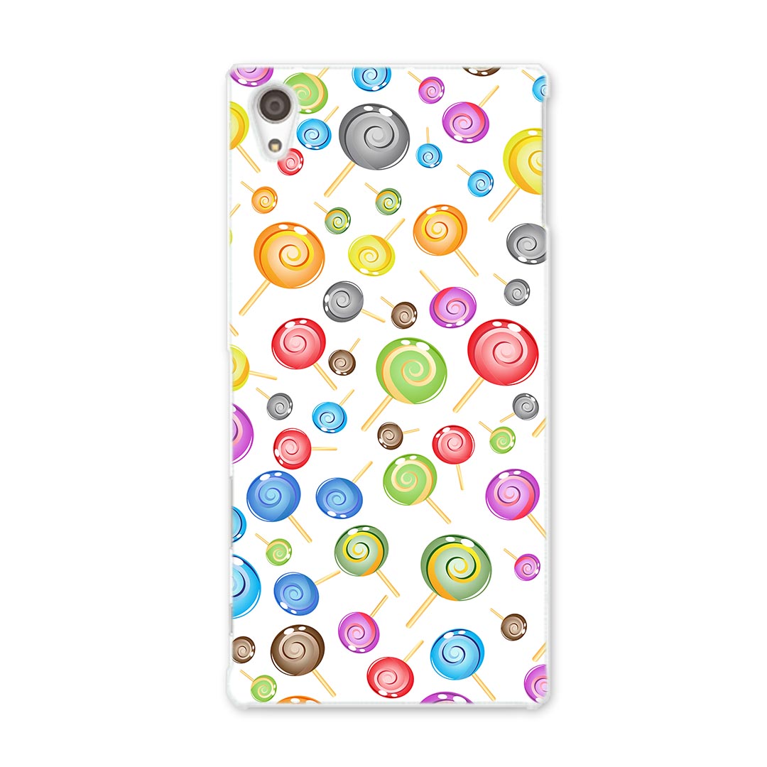 SO-03H Xperia Z5 premium エクスペリア プレミアム so03h docomo ドコモ スマホ カバー スマホケース スマホカバー TPU ソフトケース 飴 カラフル 模様 ユニーク 007679(2.0)