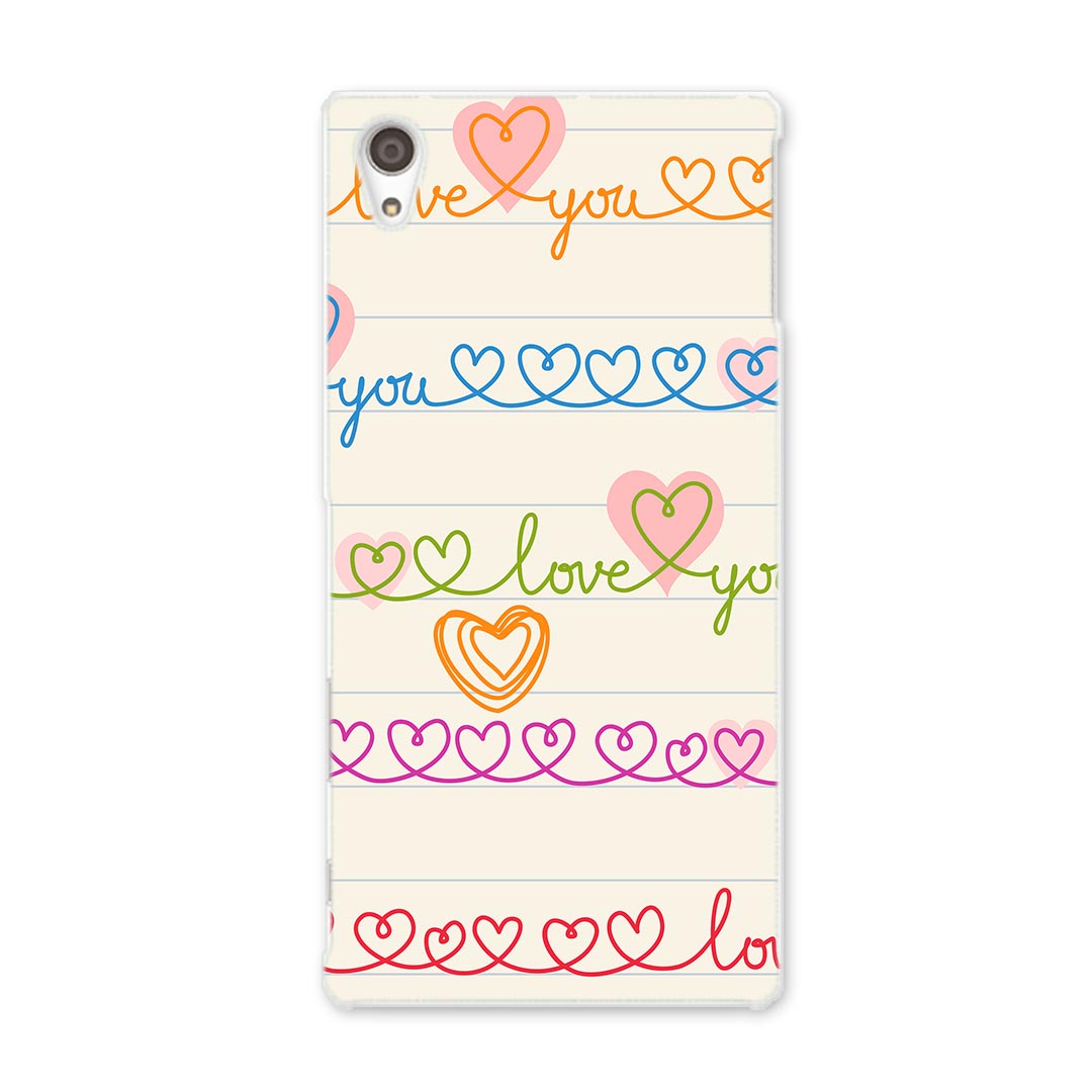 SO-03H Xperia Z5 premium エクスペリア プレミアム so03h docomo ドコモ スマホ カバー スマホケース スマホカバー TPU ソフトケース ハート カラフル 模様 ラブリー 008011