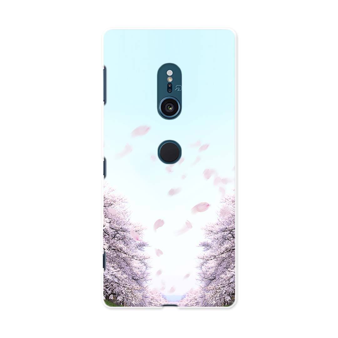 702SO XPERIA XZ2 エクスペリア エックスゼットツー 702so softbank ソフトバンク スマホ カバー ケース スマホケース スマホカバー PC ハードケース 000123 桜　花道　春