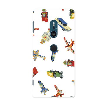 SOV37 Xperia XZ2 エクスペリア エックスゼットツー au エーユー スマホ カバー 全機種対応 あり ケース スマホケース スマホカバー PC ハードケース 009466 乗り物 おもちゃ ロボット