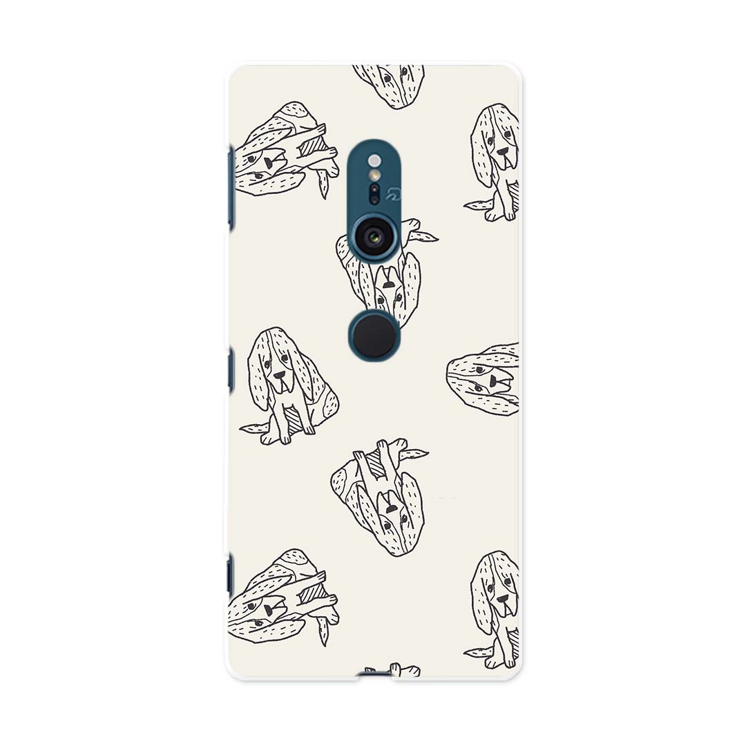 SO-03K Xperia XZ2 エクスペリア エックスゼットツー docomo so03k ドコモ スマホ カバー スマホケース スマホカバー PC ハードケース 010699 犬 動物 イラスト