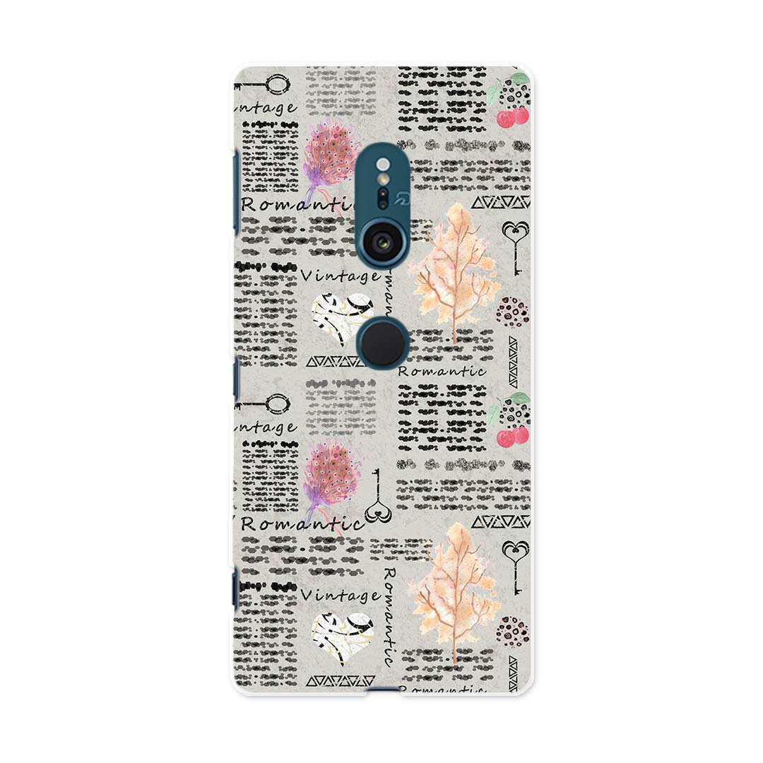 SO-03K Xperia XZ2 エクスペリア エックスゼットツー docomo so03k ドコモ スマホ カバー スマホケース スマホカバー PC ハードケース 014548 鍵 ビンテージ ハート