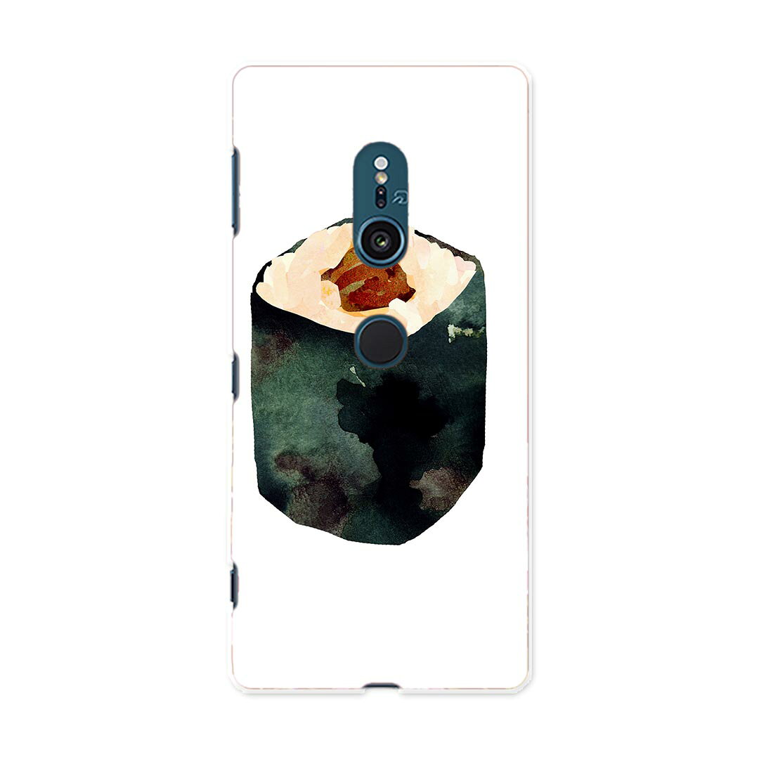 SOV37 Xperia XZ2 エクスペリア エックスゼットツー au エーユー スマホ カバー ケース スマホケース スマホカバー PC ハードケース 016193 お寿司　巻き寿司　食べ物