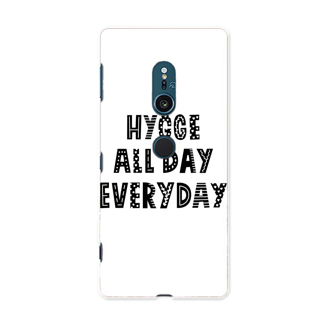 SO-03K Xperia XZ2 エクスペリア エックスゼットツー docomo so03k ドコモ スマホ カバー ケース スマホケース スマホカバー PC ハードケース 016488 英語　モノクロ　英文