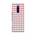 SO-03L Xperia 1 エクスペリア ワン docomo ドコモ so03l ケース スマホケース スマホカバー PC ハードケース 000111 チェック ギンガム ピンク(2)