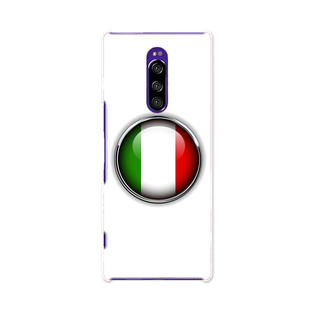 802SO Xperia 1 エクスペリア ワン softbank ソフトバンク 802so スマホ カバー ケース スマホケース スマホカバー TPU ソフトケース 000265 イタリア　国旗　マーク