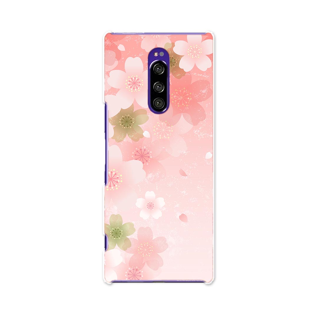 Rakuten - SOV40 Xperia 1 エクスペリア ワン au エーユー sov40 ケース スマホケース スマホカバー PC ハードケース 000987 桜　花