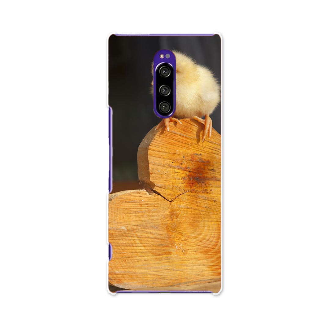 SOV40 Xperia 1 エクスペリア ワン au エーユー sov40 スマホ カバー ケース スマホケース スマホカバー TPU ソフトケース 001101 ヒヨコ　ハート