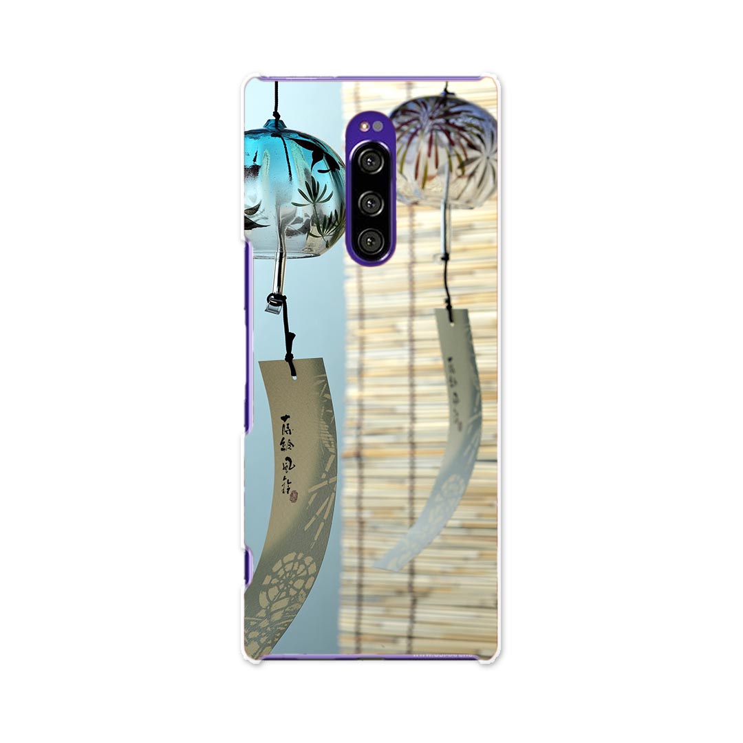 SOV40 Xperia 1 エクスペリア ワン au エーユー sov40 スマホ カバー ケース スマホケース スマホカバー TPU ソフトケース 002780 夏　風鈴　写真