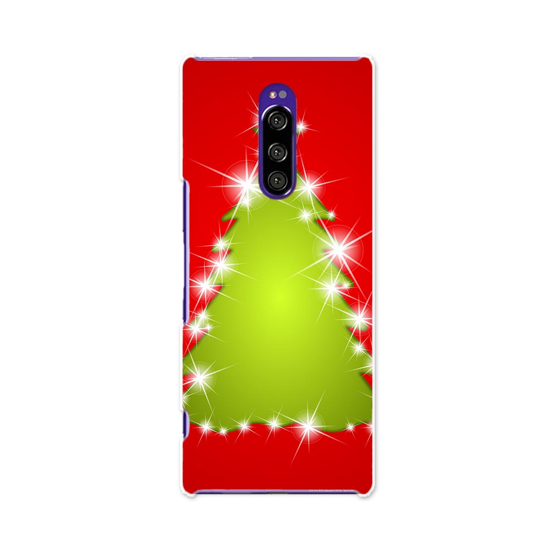 SOV40 Xperia 1 エクスペリア ワン au エーユー sov40 スマホ カバー ケース スマホケース スマホカバー TPU ソフトケース 004917 冬 クリスマス ツリー