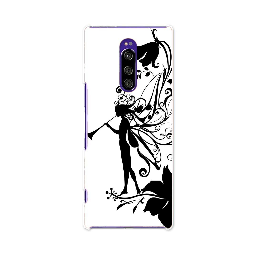 乐天商城 - SOV40 Xperia 1 エクスペリア ワン au エーユー sov40 スマホ カバー ケース スマホケース スマホカバー TPU ソフトケース 005575 妖精　花　フラワー
