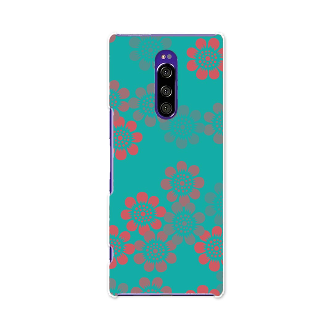 樂天商城 - SOV40 Xperia 1 エクスペリア ワン au エーユー sov40 スマホ カバー ケース スマホケース スマホカバー TPU ソフトケース 005965 花　フラワー　模様