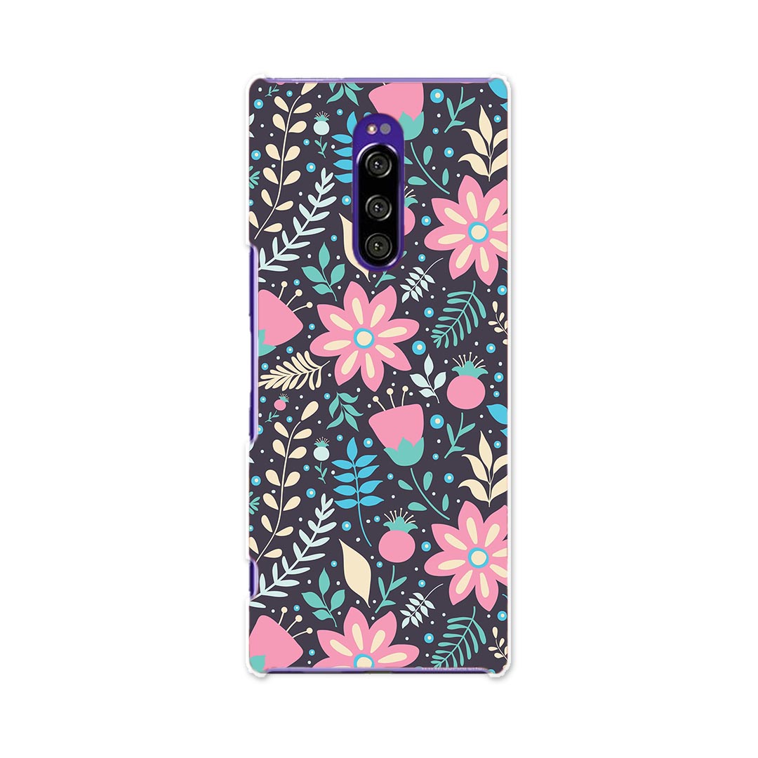 乐天商城 - SOV40 Xperia 1 エクスペリア ワン au エーユー sov40 スマホ カバー ケース スマホケース スマホカバー TPU ソフトケース 006252 花　フラワー