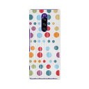 SOV40 Xperia 1 エクスペリア ワン au エーユー sov40 スマホ カバー ケース スマホケース スマホカバー TPU ソフトケース 006391 水玉 模様(2)
