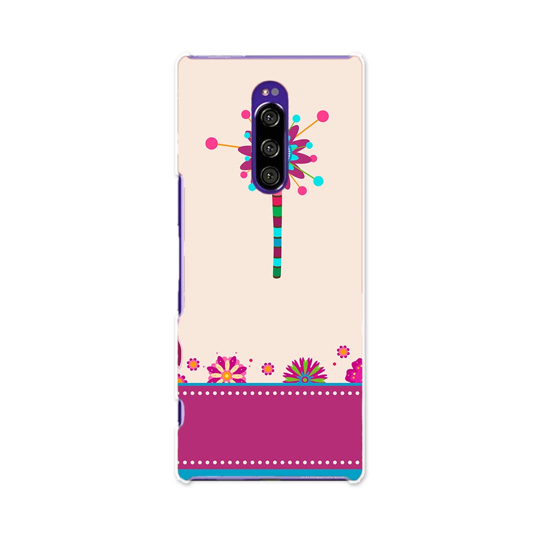 乐天商城 - SOV40 Xperia 1 エクスペリア ワン au エーユー sov40 スマホ カバー ケース スマホケース スマホカバー TPU ソフトケース 007281 花　フラワー　フクロウ　鳥