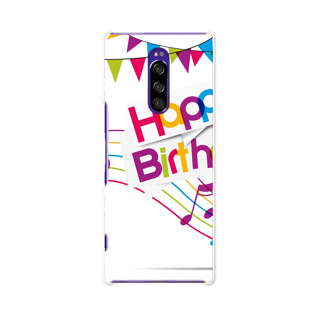 Mobile Phone Cases - SOV40 Xperia 1 エクスペリア ワン au エーユー sov40 スマホ カバー ケース スマホケース スマホカバー TPU ソフトケース 009732 バースデー　パーティー　音楽