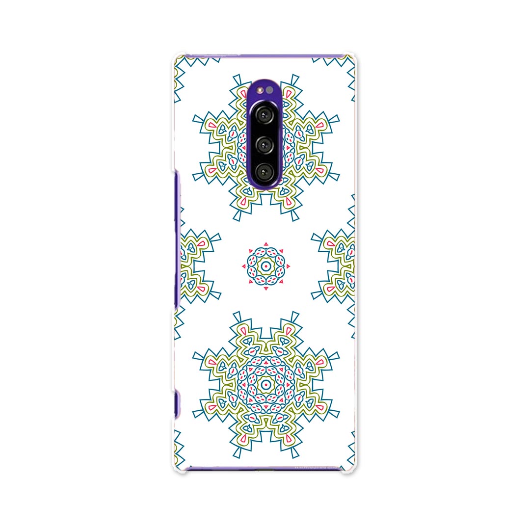 SOV40 Xperia 1 エクスペリア ワン au エーユー sov40 スマホ カバー ケース スマホケース スマホカバー TPU ソフトケース 010097 アジアン 模様 緑