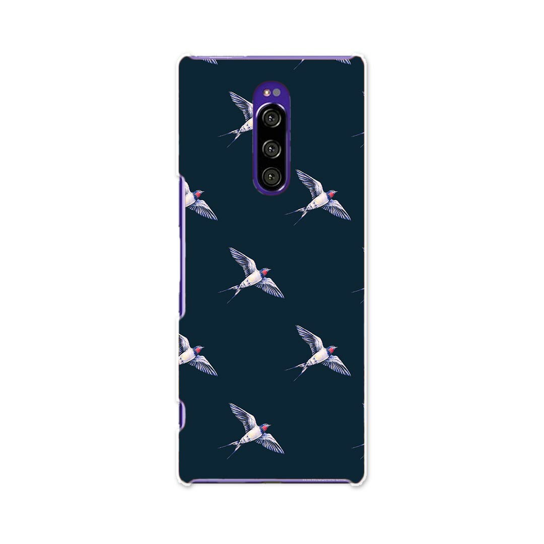 Rakuten - SOV40 Xperia 1 エクスペリア ワン au エーユー sov40 スマホ カバー ケース スマホケース スマホカバー TPU ソフトケース 012161 鳥　ツバメ　柄