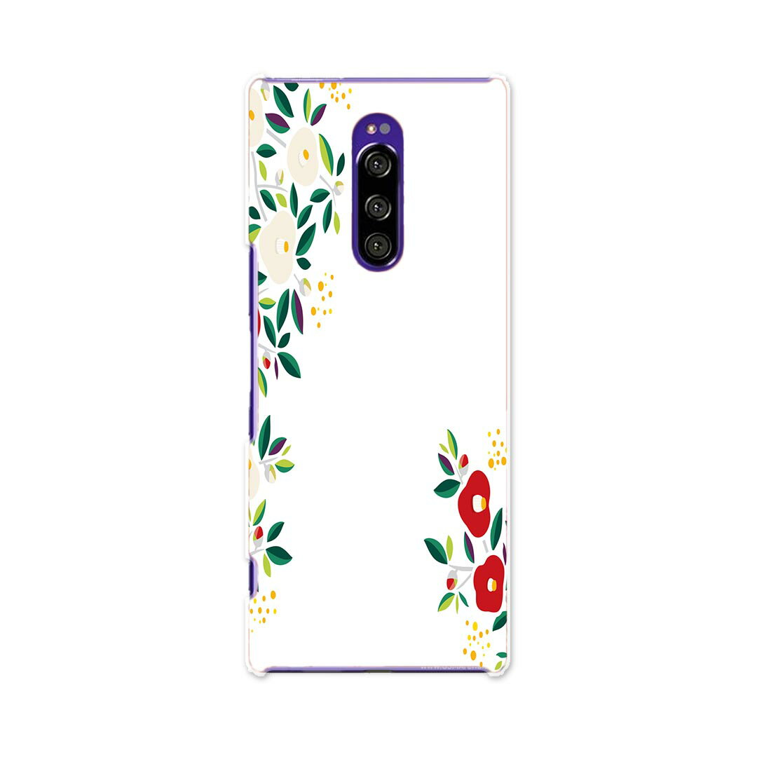 802SO Xperia 1 エクスペリア ワン softbank ソフトバンク 802so スマホ カバー ケース スマホケース スマホカバー PC ハードケース 012993 椿 花
